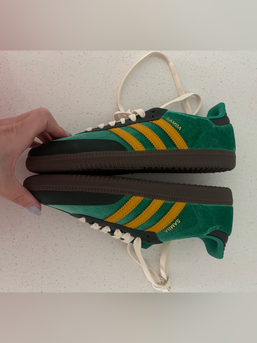 Adidas Samba OG "Court Green/Preloved Yellow/Collegiate Green" sneakers - Picture 7 of 10